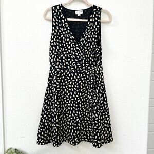 Everly Faux Wrap Sleeveless Fit & Flare A-Line Dress - Size M Excellent Preowned